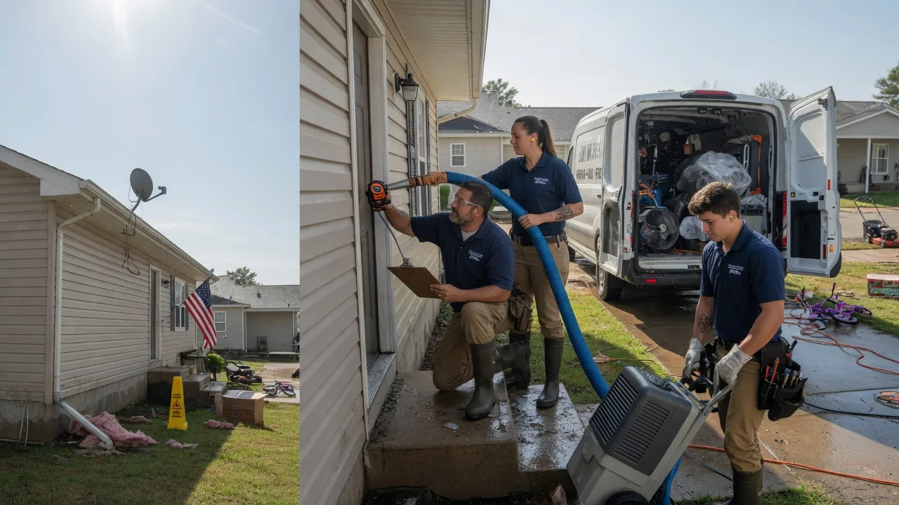Ceiling Water Damage Restoration in Collyer, KS near me